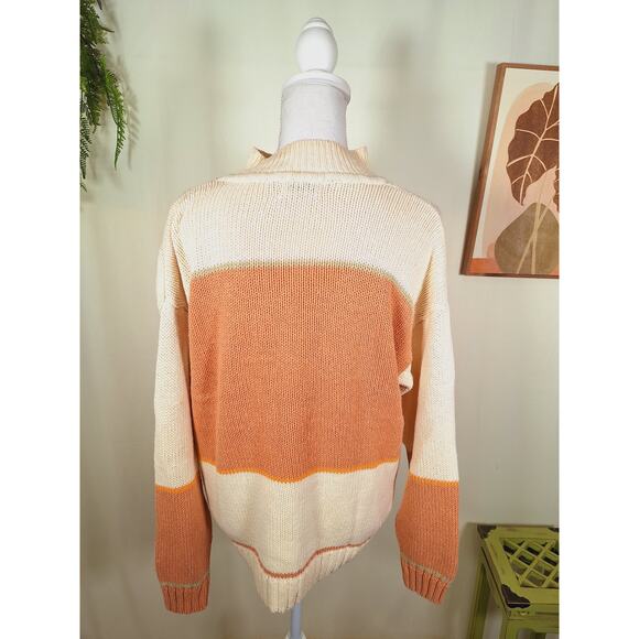 Here's A Hug Women's Cotton Blend Turtleneck Sweater Large - Picture 3 of 6